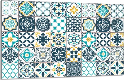 Image de Plaque de recouvrement pour cuisinière 80x52cm en 1 partie Couverture de plaque vitrocéramique Protection contre les éclaboussures, mosaïque pièce