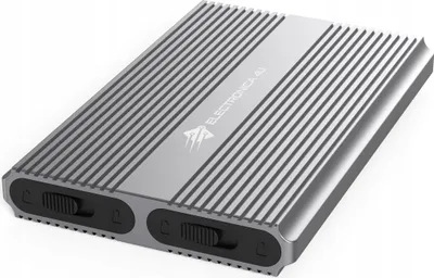 Immagine prodotto di Alloggiamento esterno con tasca per due dischi 2x SATA NVME SSD disco M.2 USB C