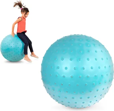 Produktbild von B. toys - Pouncy-Hüpfball - Hüpfball - Blauer Hopper Ball für Kleinkinder, Kinder - Sitzen & Hüpfen - Inklusive Luftpumpe - 3 Jahre +