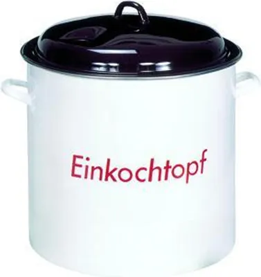 Obrázok produktu pre Krüger smaltovaný zavarovací hrniec s kovovou pokrievkou 28 l 35 cm