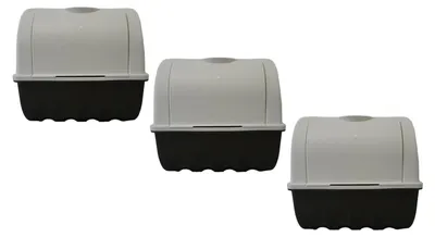 Produktbild von 3x Kartoffel Gemüse Zwiebel Karotten Zucchini Paprika -box Weiss 9l