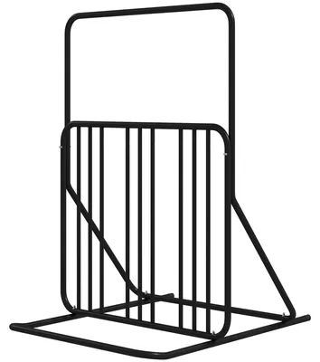 Immagine prodotto di Portabiciclette - Portarozzi - Parcheggio per biciclette - Supporto per biciclette - Portarozzi per quattro biciclette - Nero - Acciaio resistente agli agenti atmosferici