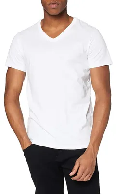 Produktbild von Stedman Herren T-Shirt Ben mit V-Ausschnitt LT843 (S) (Weiß)