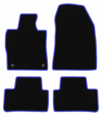 Immagine prodotto di Tappetini in moquette per Opel Astra VI 2021- (hatchback/station wagon) – set 4 pezzi, nero/blu, su misura – Wielganizator CARLUX