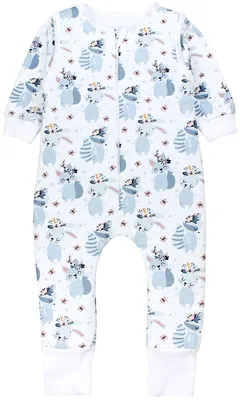 Produktbild von TupTam Baby Schlafsack Baumwolle 2.5 TOG mit Füßen & abnehmbaren Ärmeln, Herbst Winter, warm & atmungsaktiv, Farbe: Niedliche Hasen, Größe: 116-122