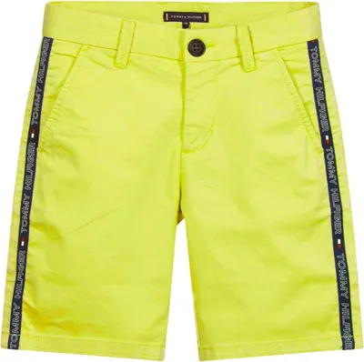 Zdjęcie produktu dla Szorty chłopięce Tommy Hilfiger neonowa zieleń w paski 128