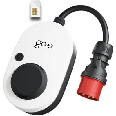 Zdjęcie produktu dla go-e Gemini flex 2.0, Czarny, Biały, Ściana, Czarny, Austria, Typ 2, eSIM