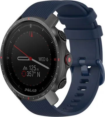 Produktbild von Strap-it Polar Grit X Pro Silikonarmband (Dunkelblau)
