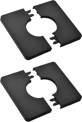 Imagen del producto de Placas de plástico cuadradas para rosetas – Cubiertas adhesivas para tubos