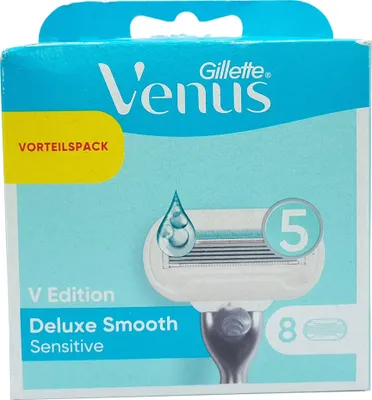 Produktbild von Rasierklingen, Gillette Venus Deluxe Smooth Sensitive V Edition 8 Stück