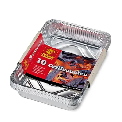 Produktbild von FLASH Grill-Alutropfschalen Alupfannen 10Stück