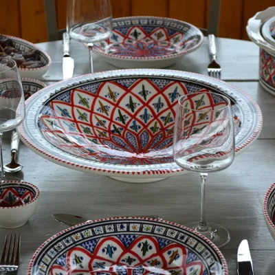 Image de Plat Tebsi Bakir rouge - D 37 cm