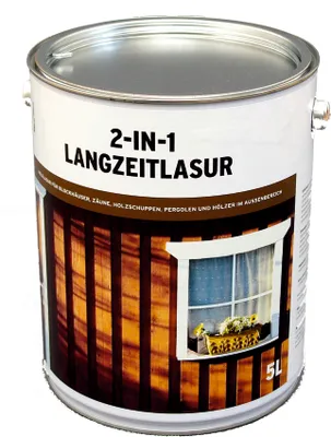 Produktbild von Sinus Langzeit-Lasur 2in1 Holzlasuer Holzschutz für den Außenbereich - 5 Liter in Palisander