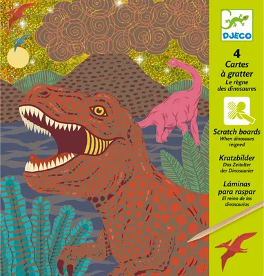 Immagine prodotto di Gioco creativo di raschiatura Dinosauri, Djeco