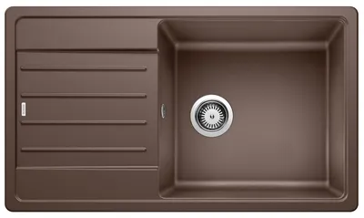 Produktbild von BLANCO LEGRA XL 6 S, SILGRANIT, cafe, ohne Ablauffernbedienung, reversibel, 600 mm Untermaß, Aufsatzwanne, Rechteckig, Silgranit, Braun, 1 Becken, Coffee