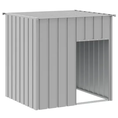 Immagine prodotto di Cuccia per cani con tetto Grigio chiaro 110x103x109 cm Acciaio zincato