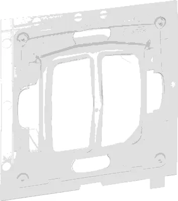Image de Kit LeGrand SEANO IP44, interrupteur série, interrupteur double, double bouton-poussoir, 1 pièce.