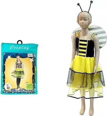 Produktbild von Kostüm für Kinder, Bienen-Motiv, Größe 130-140 cm