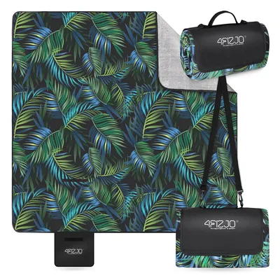 Produktbild von 4FIZJO Picknickdecke 200 x 200 cm, isoliert, wasserabweisend, leicht, für Outdoor, Strand und Garten