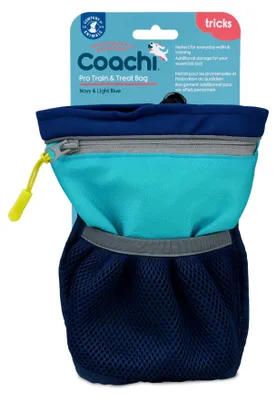 Imagen del producto de Bolsa para entrenamiento y comida, color azul marino/azul claro, compacta, para perros