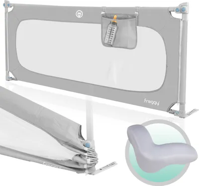 Produktbild von FROGGY Bettgitter 150/180/200 cm Baby Bettschutzgitter Kinderbett Kinderbettschutzgitter Rausfallschutz, 73 bis 105 cm hoch