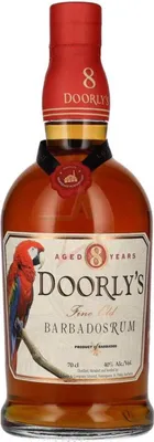 Obrázek produktu pro Doorly's, rum z Barbadosu, 8 let zrání, 40 %, objem 0,70 litru.