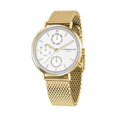 Produktbild von Liebeskind Damen Armbanduhr Multifunktionsuhr mit Edelstahlarmband gold LT-0192-MM