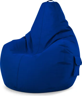 Produktbild von Green Bean® Sitzsack mit Rückenlehne "Cozy" 80x70x90cm - Gaming Chair mit 230L EPS Perlen Füllung - Blau