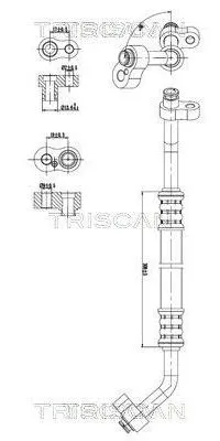 Produktbild von TRISCAN Hochdruckleitung und Niederdruckleitung Klimaanlage 9010 23004 passend für MERCEDES-BENZ VIANO (W639)