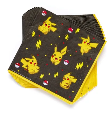 Pokémon Luncheon Servietten, 16 Stück, 33 cm, Papier