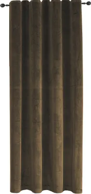 Produktbild von Vorhang Kräuselband Braun Verdunkelung 300x245 cm Samt weich blickdicht Gardine