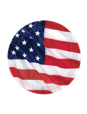 Produktbild von 8 USA Pappteller 17,8 cm Deko Tischdeko