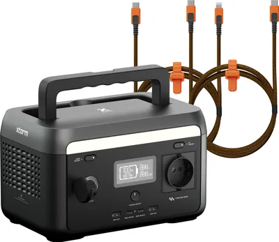 Image de Xtorm Portable Power Station 300W + Xtreme USB-C naar lightning kabel + USB-C kabel