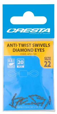 Produktbild von Cresta Rolling Swivels Diamond Eyes #22