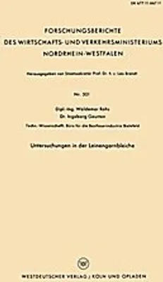 Obrázok produktu pre Untersuchungen in der Leinengarnbleiche