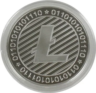 Produktbild von Litecoin (LTC) Münze aus Metall, versilbert (Echt-Silber überzogen)