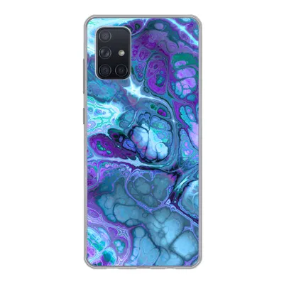 Produktbild von MuchoWow® Handyhülle Schutzhülle Hülle für Samsung Galaxy A51 Kunst - Golf - Blau - Psychedelisch Silikon Softcase Handy Hülle - Schutzabdeckung