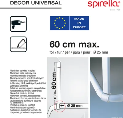 Obrázek produktu pro Barre De Douche Decor Brightfinish 60