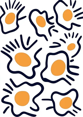 Produktbild von Plakat 70x100cm Minimalistische Eier, Skandinavischer Stil, Boho