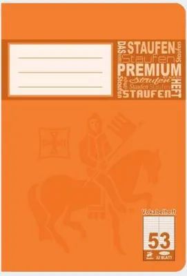 Produktbild von Staufen® 734010263 Vokabelheft PREMIUM Academy LIN 53 - A6, 90 g/qm, 32 Blatt