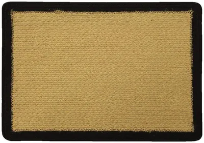 Jute Placemats 45x32 cm, Set von 4, schwarzer Rand