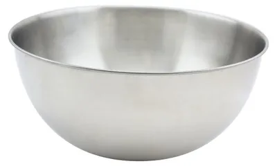 Rührschüssel aus Edelstahl, 25 cm, 5,3 Liter, silber