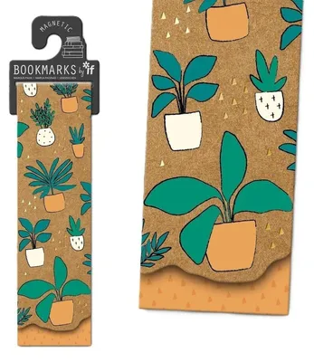 Image de Marque-page magnétique Krafty - Fleurs en pots