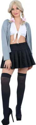 Produktbild von Smiffys - Kostüm - Damen SM2785 (XS) (Schwarz/Weiß/Grau)