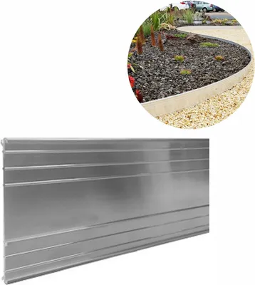 Produktbild von Ultra Starke Alu Rasenkanten Höhe: 10-14-24 cm, Länge: 1- 30 m | Beeteinfassung | Beetumrandung | Beetbegrenzungen, Width:10 cm,Quantity:1