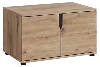 Zitbank 80x44x37 cm Artisan Eiche Nachbildung 2 Türen