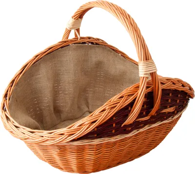 Produktbild von Kaminholzkorb, braun, stabil mit Henkel, 61x41x45cm