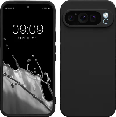 Produktbild von kwmobile Handyhülle kompatibel mit Google Pixel 9 Pro XL Hülle - Handy Case aus weichem Silikon in Heidelbeerblau