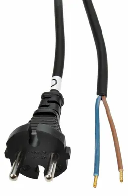 Image de Câble flexible Solight, 2 x 1,5 mm², caoutchouc, noir, 5 m PF33