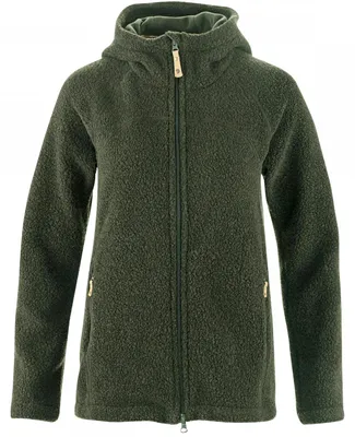 Productafbeelding van Singi Kaitum Fleece damesjas (donkergroen), maat L